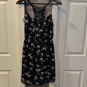 Navy floral dress